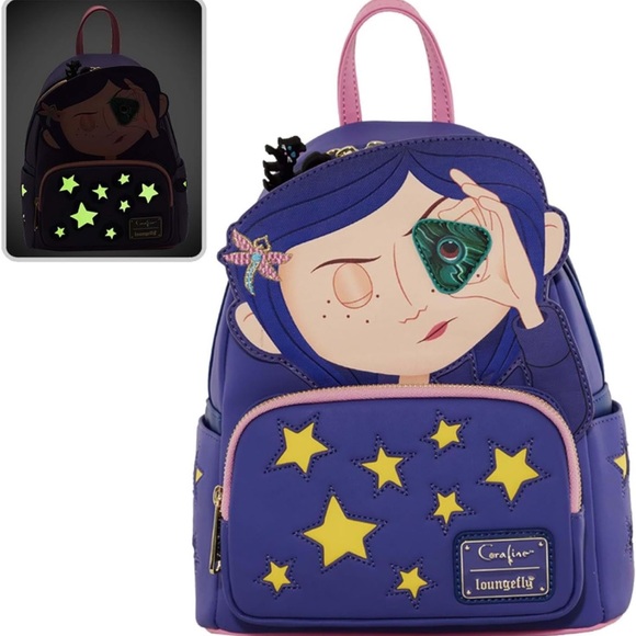 Loungefly Coraline Star Backpack - Picture 9 of 11